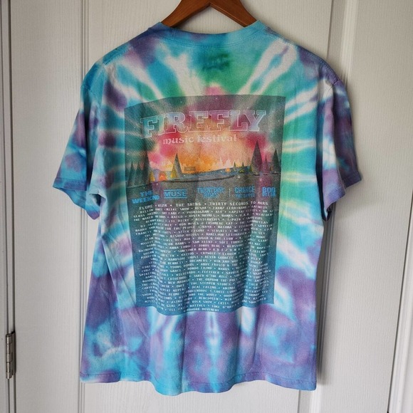 2017 Firefly Music Festival Tie Dye Shirt Size Large - Picture 3 of 4